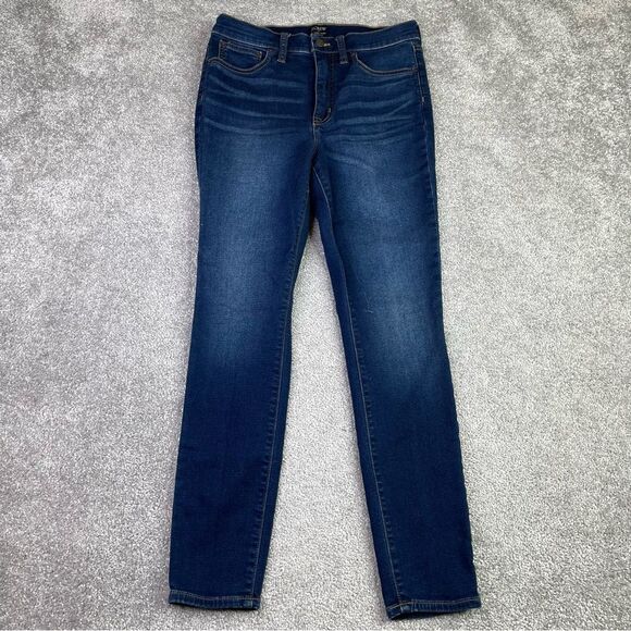 J. Crew Factory Jeans Women's 27 Skinny High Rise Dark Wash Denim Preppy - Picture 1 of 11